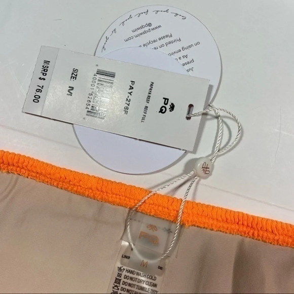 LAST ONE! New Pilyq PQ Swim Papaya Reef Full Bikini Bottom - Picture 4 of 5